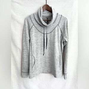 Kuhl Gray Cowl Neck Pullover Sweater